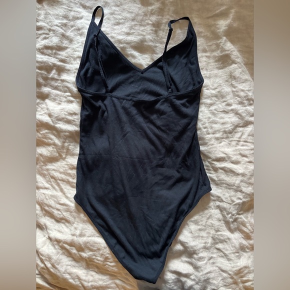 Talula Black Ribbed Body Suit - Picture 2 of 4